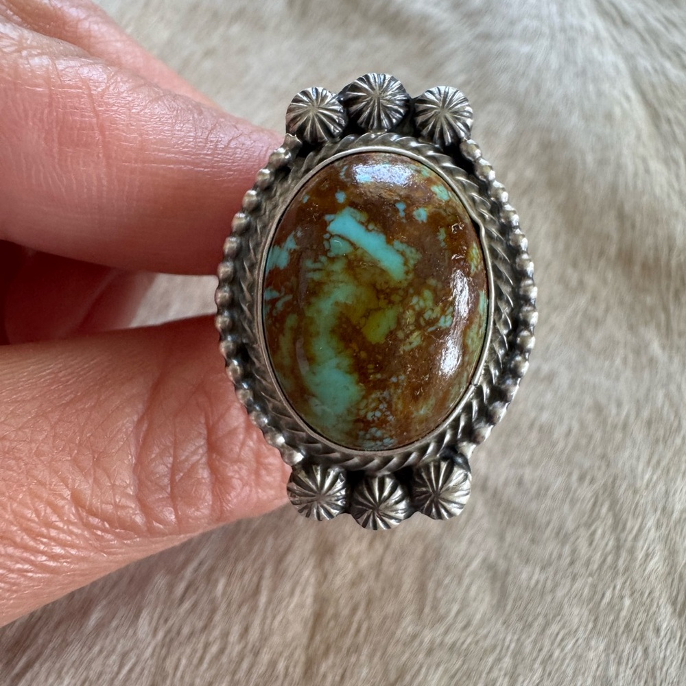 Navajo Sheila Tso Sonoran Gold Ring